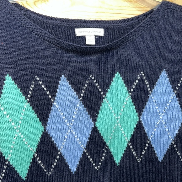 Y2K Argyle sweater - Picture 3 of 7